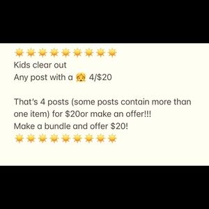 Deal on almost all kids clothes